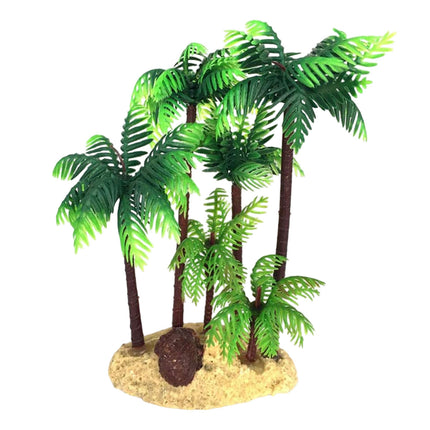 Plastic Simulated Coconut Tree Decoration for Freshwater Saltwater Fish Tank