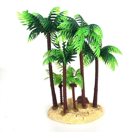 Plastic Simulated Coconut Tree Decoration for Freshwater Saltwater Fish Tank
