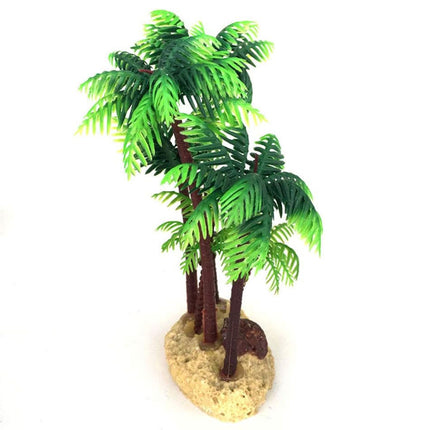 Plastic Simulated Coconut Tree Decoration for Freshwater Saltwater Fish Tank