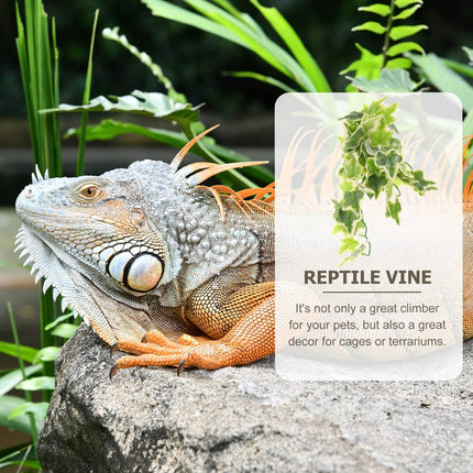 Wall Mounted Simulation Vine Reptile Climbing Plant for Terrarium Amphibian