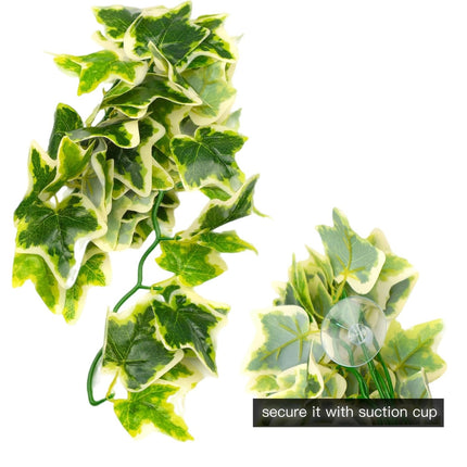 Wall Mounted Simulation Vine Reptile Climbing Plant for Terrarium Amphibian