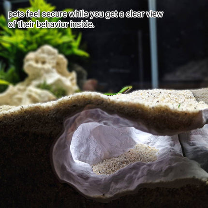 Simulated Rock Cave Hide for Terrariums 140mm