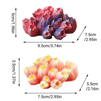 Artificial Coral Reef Rockery Fish Tank Ornaments Underwater Landscape Decor