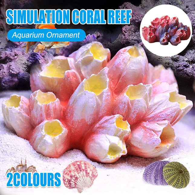 Artificial Coral Reef Rockery Fish Tank Ornaments Underwater Landscape Decor