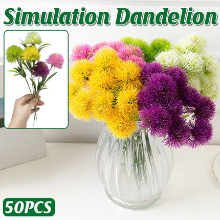 50 PCS Artificial Plants Plastic Flowers Home Decoration Muti Colours Realistic