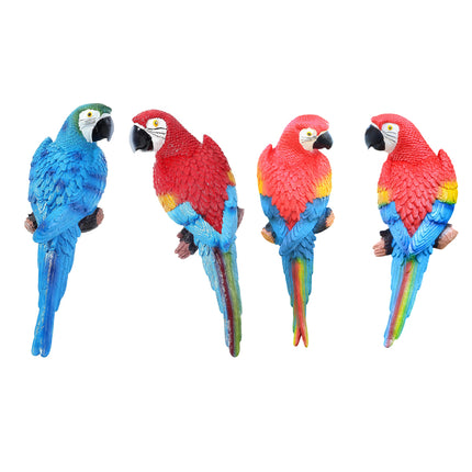 Simulated Half Parrot Tree Hanging Wall Decoration Durable for Home Garden Use