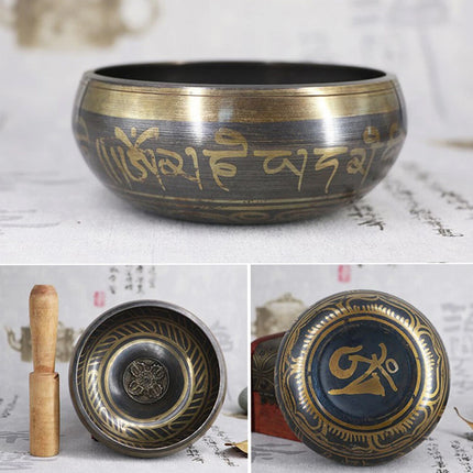 Tibetan Singing Bowl with Striker and Cushion for Meditation Yoga Mindfulness ASMR