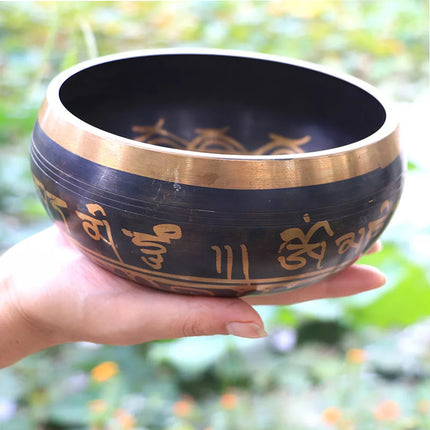 Tibetan Singing Bowl with Striker and Cushion for Meditation Yoga Mindfulness ASMR