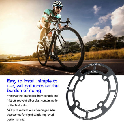 Round Bicycle Gear Disc Cover Single Speed Wheel Protection Shield for Bike Use