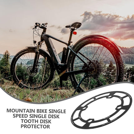 Round Bicycle Gear Disc Cover Single Speed Wheel Protection Shield for Bike Use