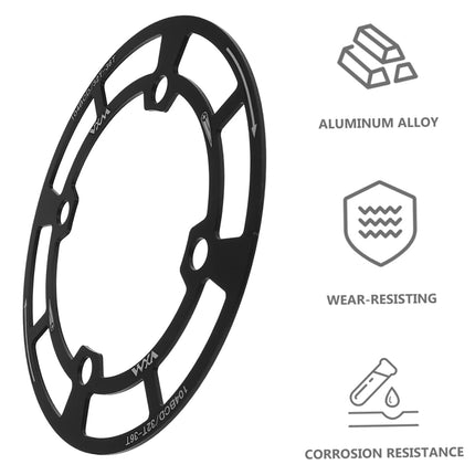 Round Bicycle Gear Disc Cover Single Speed Wheel Protection Shield for Bike Use