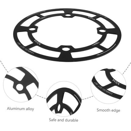 Round Bicycle Gear Disc Cover Single Speed Wheel Protection Shield for Bike Use
