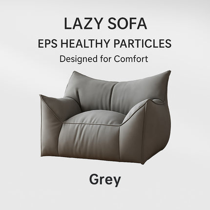 Lazy Sofa Bean Bag Single Chair 80 x 70 x 60cm EPS Filled for Bedroom Balcony
