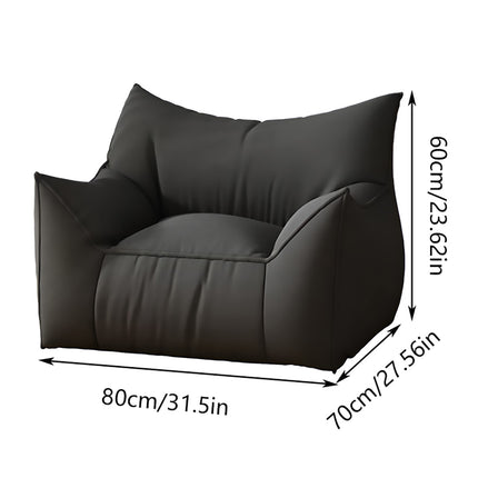 Lazy Sofa Bean Bag Single Chair 80 x 70 x 60cm EPS Filled for Bedroom Balcony
