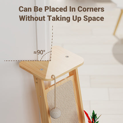 Cat Scratch Board Upright Claw Grinding Post Corner Scratching Column For Indoor
