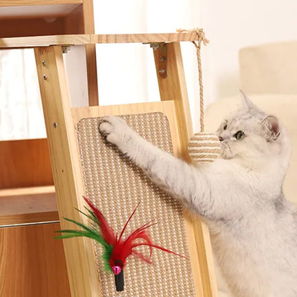 Cat Scratch Board Upright Claw Grinding Post Corner Scratching Column For Indoor