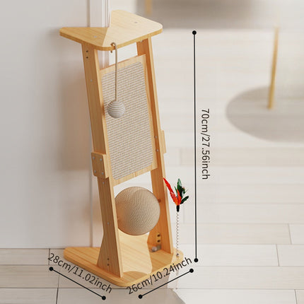 Cat Scratch Board Upright Claw Grinding Post Corner Scratching Column For Indoor