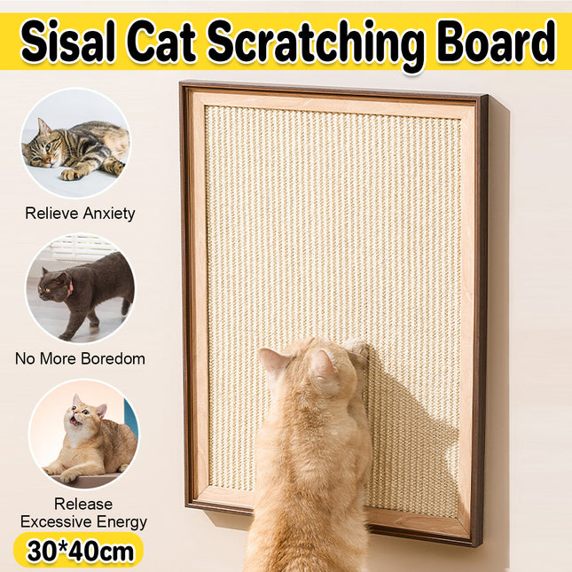 Sisal Cat Scratching Board Durable Space Saving for Indoor Cats Kittens Play
