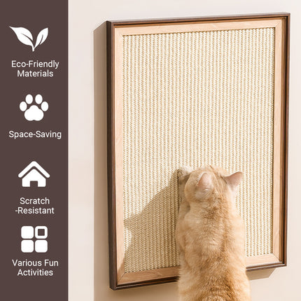 Sisal Cat Scratching Board Durable Space Saving for Indoor Cats Kittens Play