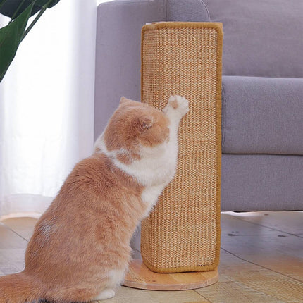 Corner Sisal Cat Scratching Post 52cm Wooden Base