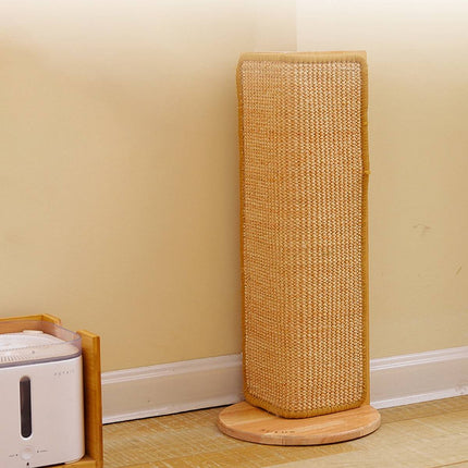 Corner Sisal Cat Scratching Post 52cm Wooden Base