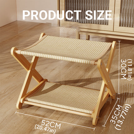 Sisal Double Layer Cat Scratching Board Durable Foldable for Indoor Cats Kittens
