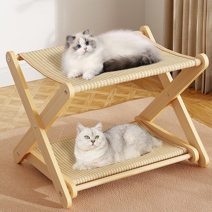 Sisal Double Layer Cat Scratching Board Durable Foldable for Indoor Cats Kittens