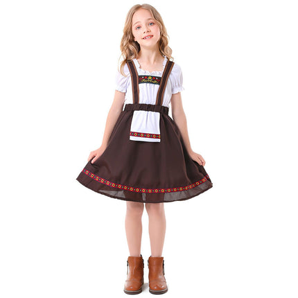 Oktoberfest Girl Costume Bavarian Dress Traditional Folk Festival Slip Dress - Aimall