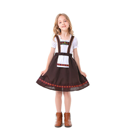Oktoberfest Girl Costume Bavarian Dress Traditional Folk Festival Slip Dress - Aimall