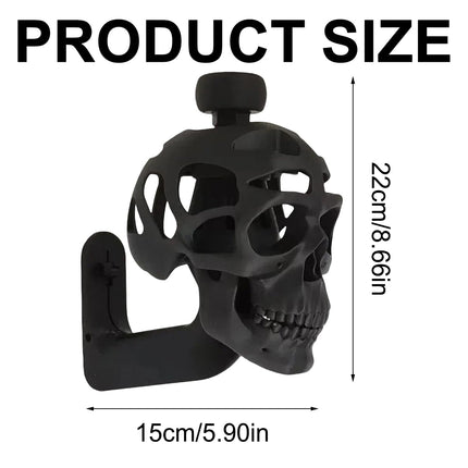 3D Skull Helmet Display Stand Wall Mounted Motorcycle Helmet Rack Holder Display