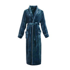 Autumn and Winter Bathrobes Ladies Fleece Soft Warm Long Sleeve with Belt Home