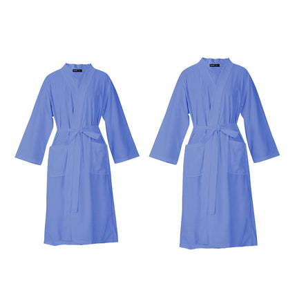 Waffle Spring Summer Couple Bathrobe Men Women Bath Gown Comfortable Breathable