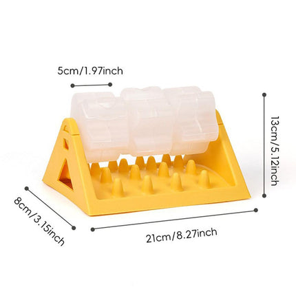 Roller Slow Food Toy Automatic Feeder Slow Feeder for Dogs and Cats Adjustable