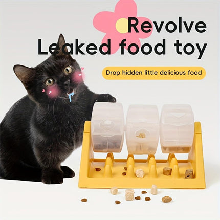 Roller Slow Food Toy Automatic Feeder Slow Feeder for Dogs and Cats Adjustable