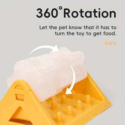 Roller Slow Food Toy Automatic Feeder Slow Feeder for Dogs and Cats Adjustable