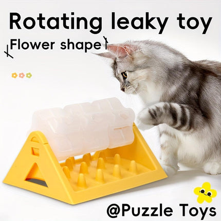 Roller Slow Food Toy Automatic Feeder Slow Feeder for Dogs and Cats Adjustable