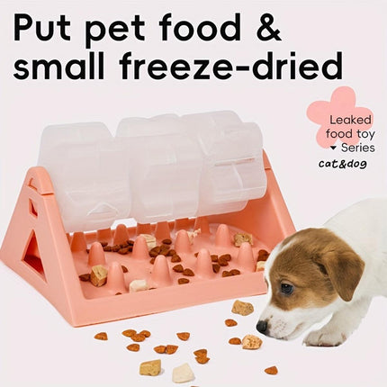 Roller Slow Food Toy Automatic Feeder Slow Feeder for Dogs and Cats Adjustable