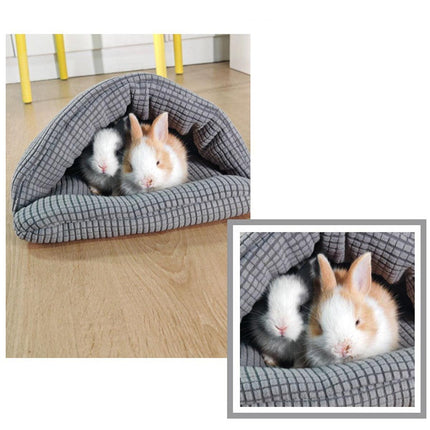 Pet Kennel Sleeping Bag Semi Enclosed Bed for Small Animals Cats and Puppies