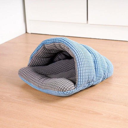 Pet Kennel Sleeping Bag Semi Enclosed Bed for Small Animals Cats and Puppies