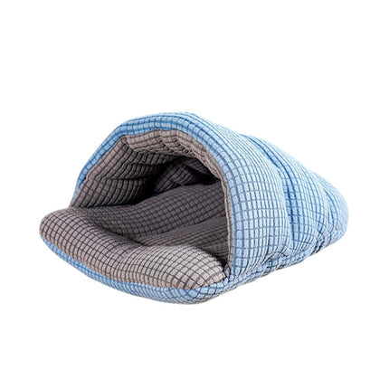 Pet Kennel Sleeping Bag Semi Enclosed Bed for Small Animals Cats and Puppies