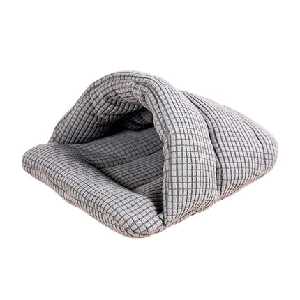 Pet Kennel Sleeping Bag Semi Enclosed Bed for Small Animals Cats and Puppies