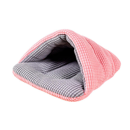 Pet Kennel Sleeping Bag Semi Enclosed Bed for Small Animals Cats and Puppies