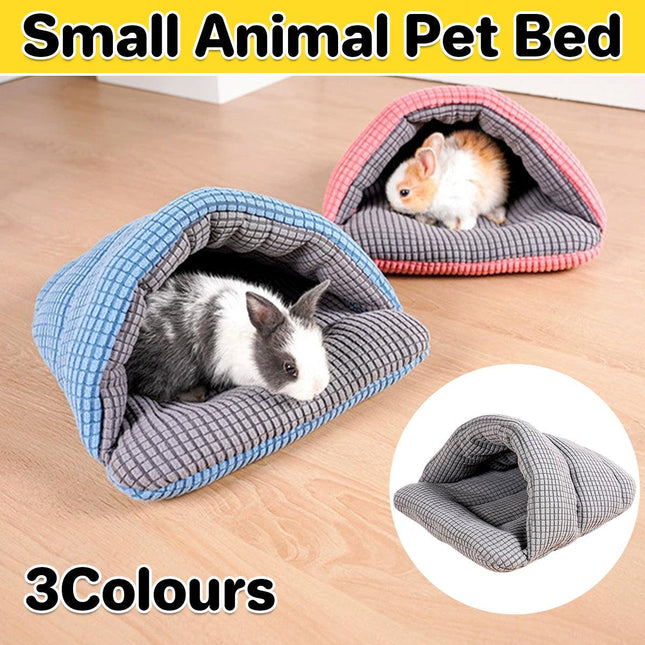 Pet Kennel Sleeping Bag Semi Enclosed Bed for Small Animals Cats and Puppies