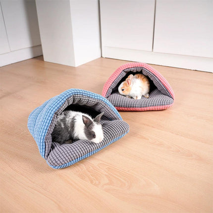 Pet Kennel Sleeping Bag Semi Enclosed Bed for Small Animals Cats and Puppies