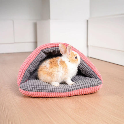 Pet Kennel Sleeping Bag Semi Enclosed Bed for Small Animals Cats and Puppies