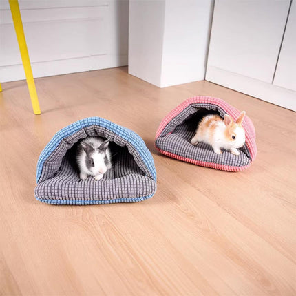 Pet Kennel Sleeping Bag Semi Enclosed Bed for Small Animals Cats and Puppies