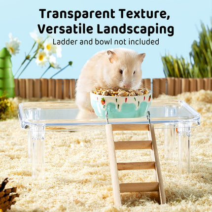 Hamster Cage Activity Platform Safe Non-toxic for Dwarf Hamsters Small Pets