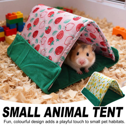 Small Pet 2 In 1 Tent Sleep Mat Rest Hide Play Indoor Foldable Cozy Pet Den