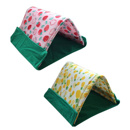 Small Pet 2 In 1 Tent Sleep Mat Rest Hide Play Indoor Foldable Cozy Pet Den
