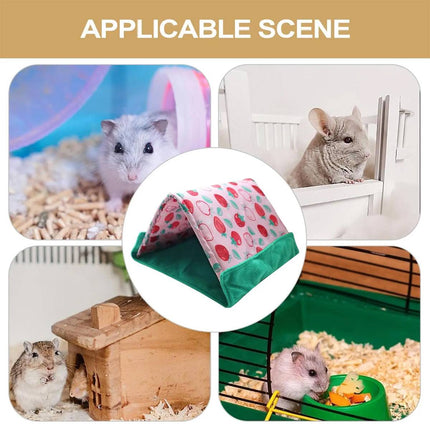 Small Pet 2 In 1 Tent Sleep Mat Rest Hide Play Indoor Foldable Cozy Pet Den